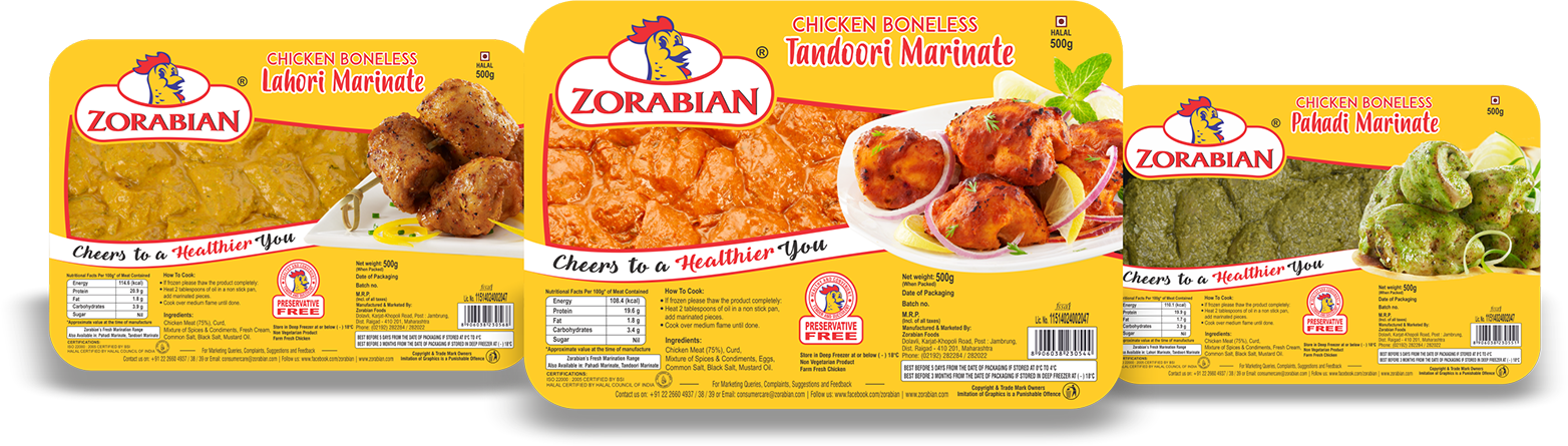 Fresh Chicken Tikkas - Antibiotic free - Hormone Free - Zorabian Chicken - Order Fresh Chicken Online