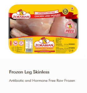 Frozen Leg Skinless - Antibiotic free - Hormone Free - Zorabian Chicken - Order Fresh Chicken Online