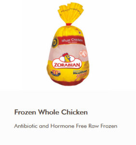 Frozen Whole Chicken - Antibiotic free - Hormone Free - Zorabian Chicken - Order Fresh Chicken Online