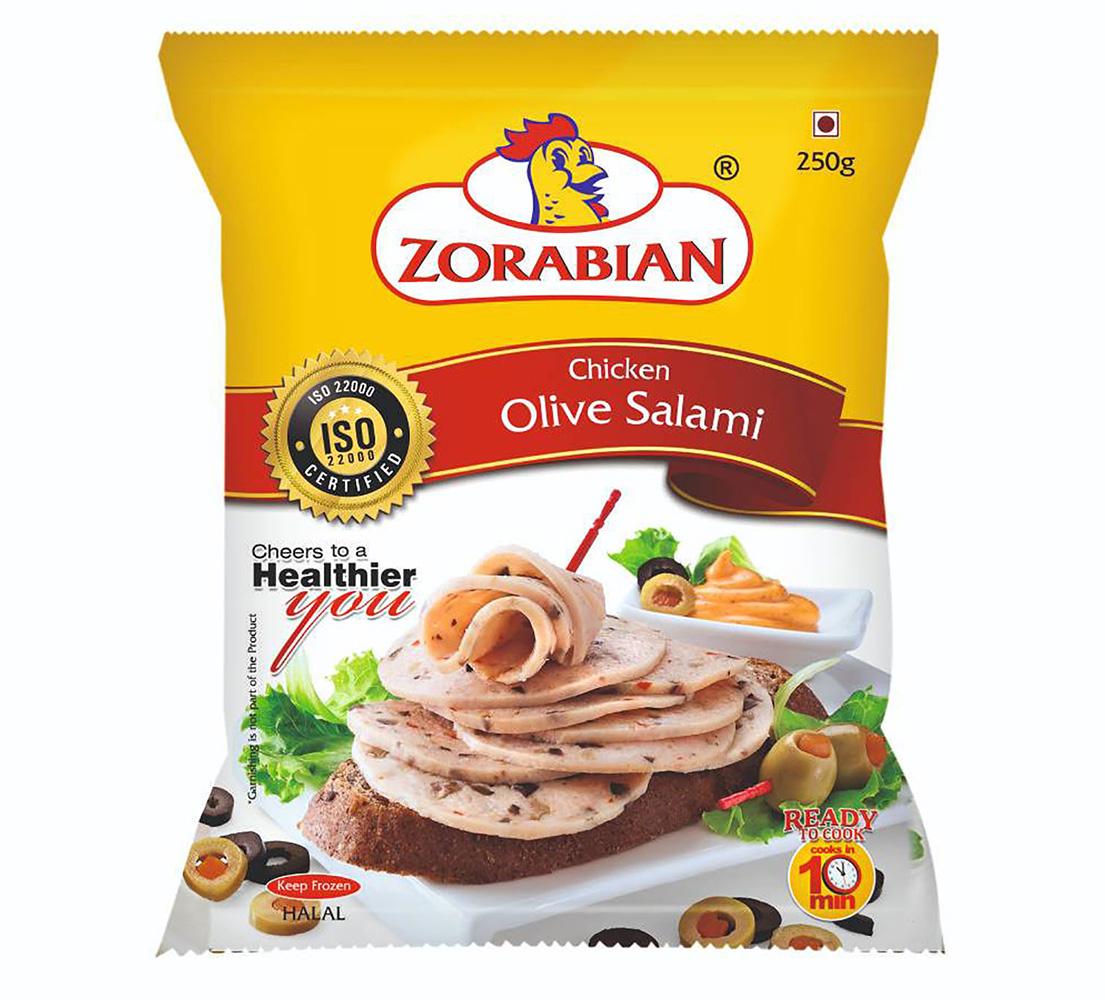 Chicken Olive Salami Chicken Olive Salami - Antibiotic free - Hormone Free - Zorabian Chicken - Order Fresh Chicken Online