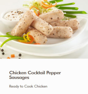 Chicken Cocktail Pepper Sausages - Antibiotic free - Hormone Free - Zorabian Chicken - Order Fresh Chicken Online