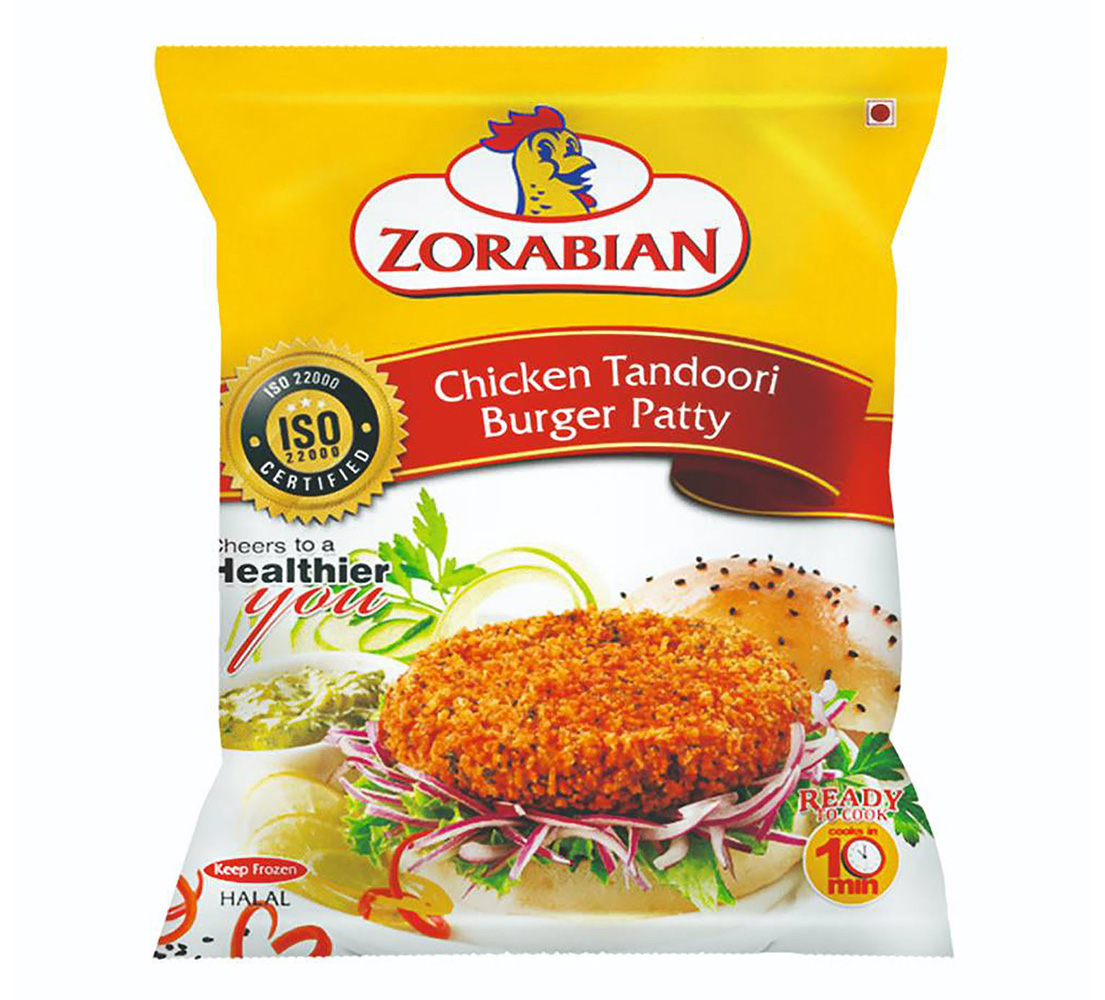 Chicken Tandoori Burger Patty Chicken Tandoori Burger Patty - Antibiotic free - Hormone Free - Zorabian Chicken - Order Fresh Chicken Online