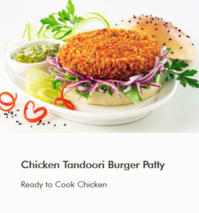 Chicken Tandoori Burger Patty - Antibiotic free - Hormone Free - Zorabian Chicken - Order Fresh Chicken Online
