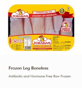 Frozen Leg Boneless- Antibiotic free - Hormone Free - Zorabian Chicken - Order Fresh Chicken Online