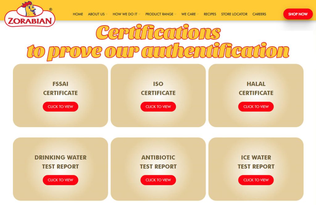 Certifications to Prove Our Authentification