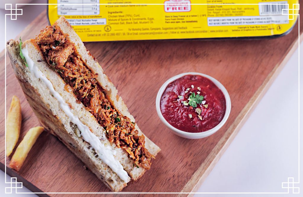 Tandoori Chicken Sandwich Recipe - Antibiotic free - Hormone Free - Zorabian Chicken - Order Fresh Chicken Online