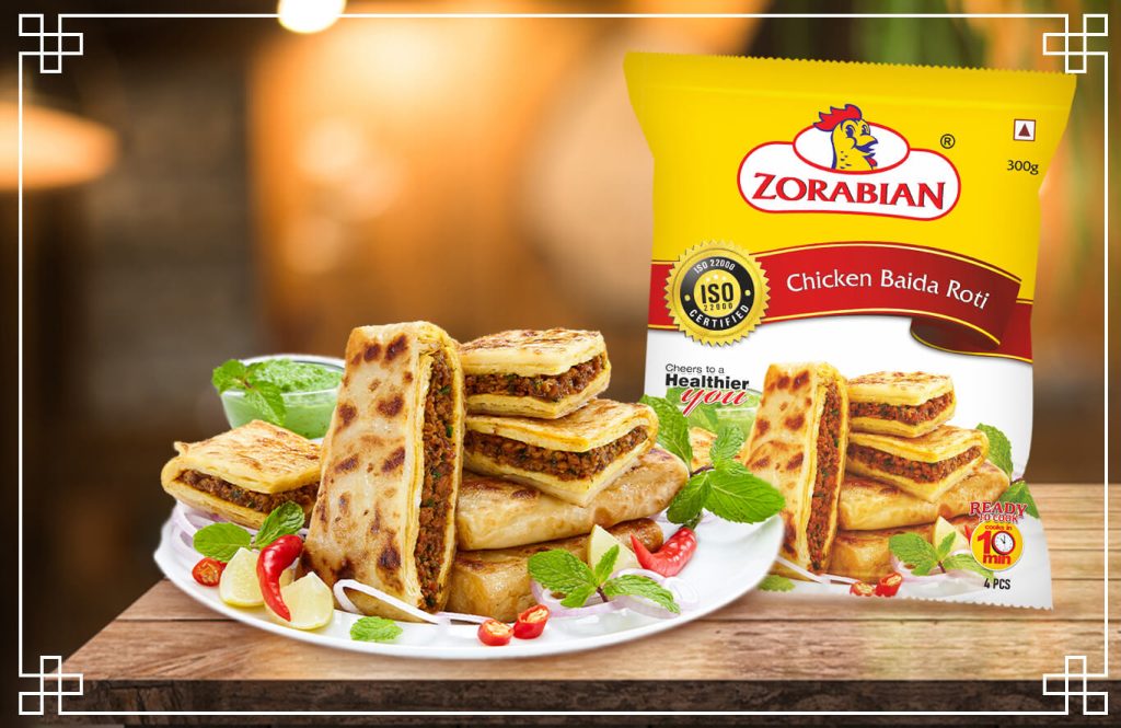 Know all about Chicken Baida Roti with this Recipe - Antibiotic free - Hormone Free - Zorabian Chicken - Order Fresh Chicken Online