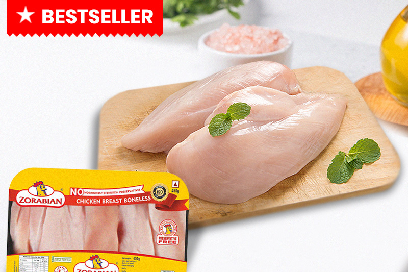Chicken Breast Boneless - Antibiotic free - Hormone Free - Zorabian Chicken - Order Fresh Chicken Online