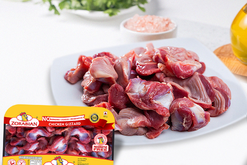Chicken Gizzard - Antibiotic free - Hormone Free - Zorabian Chicken - Order Fresh Chicken Online