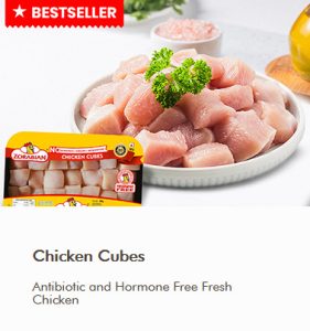 Chicken Cubes - Antibiotic free - Hormone Free - Zorabian Chicken - Order Fresh Chicken Online