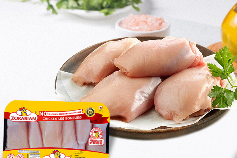 Chicken Leg Boneless - Antibiotic free - Hormone Free - Zorabian Chicken - Order Fresh Chicken Online