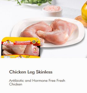 Chicken Leg Skinless - Antibiotic free - Hormone Free - Zorabian Chicken - Order Fresh Chicken Online