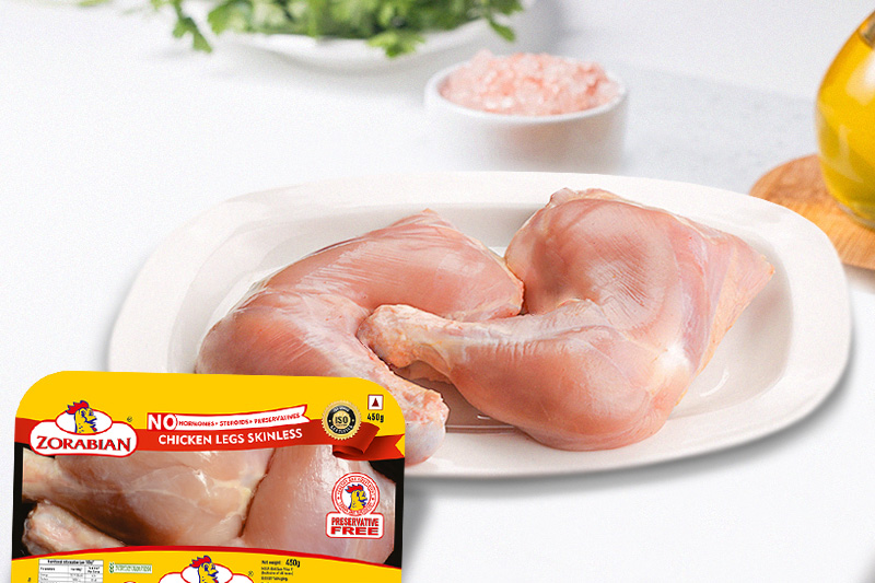 Chicken Leg Skinless - Antibiotic free - Hormone Free - Zorabian Chicken - Order Fresh Chicken Online