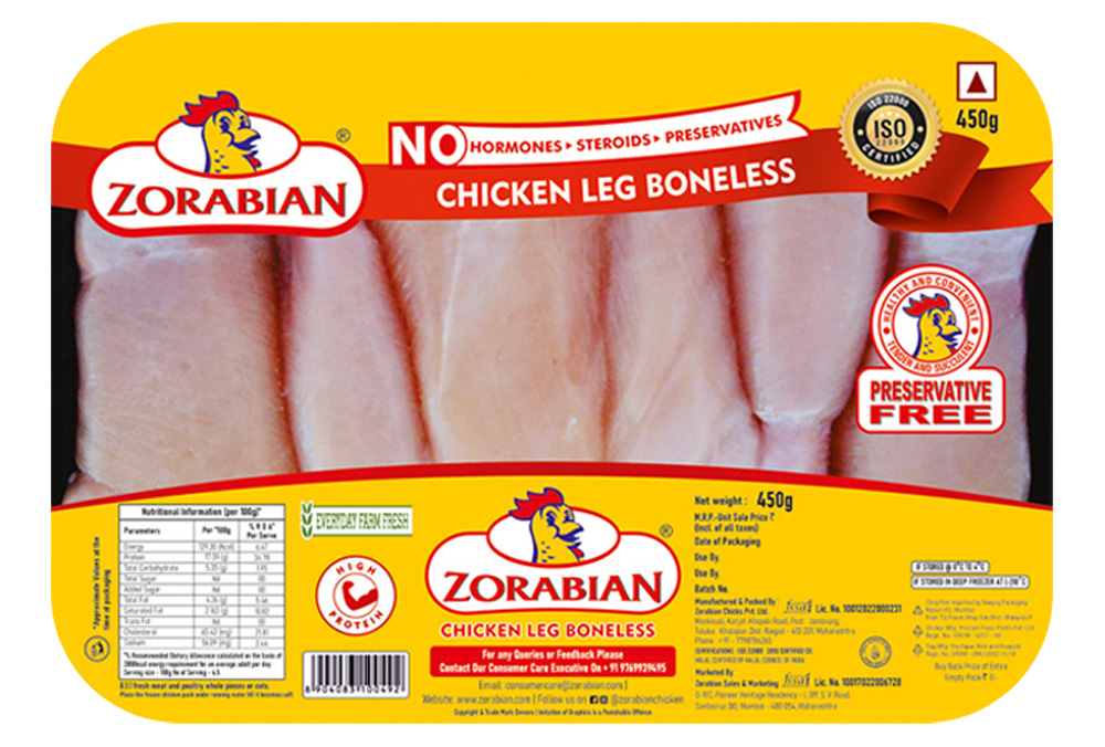 Chicken Leg Boneless Chicken Leg Boneless - Antibiotic free - Hormone Free - Zorabian Chicken - Order Fresh Chicken Online