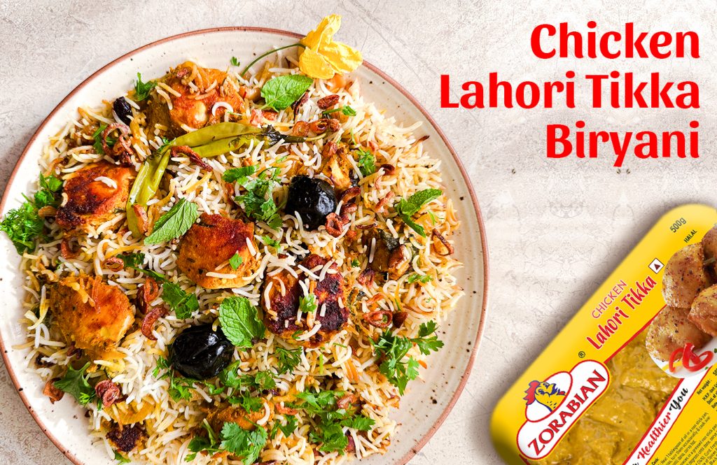Chicken Lahori Tikka Biryani - Antibiotic free - Hormone Free - Zorabian Chicken - Order Fresh Chicken Online