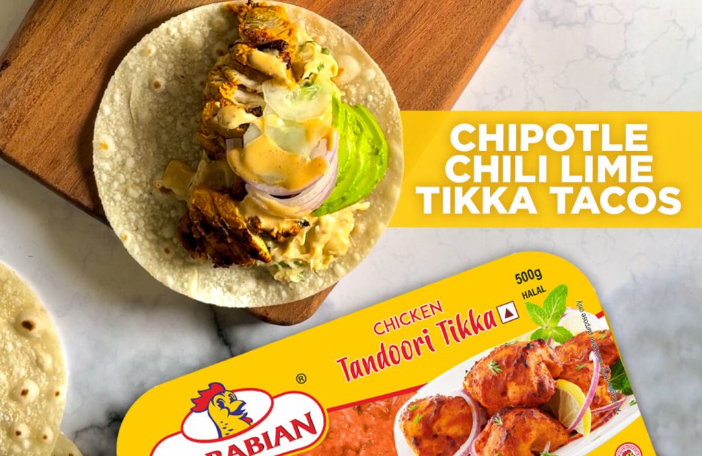 Chipotle Chili Lime Tikka Tacos Recipes - Antibiotic free - Hormone Free - Zorabian Chicken - Order Fresh Chicken Online