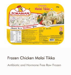 Frozen Chicken Malai Tikka s - Antibiotic free - Hormone Free - Zorabian Chicken - Order Fresh Chicken Online