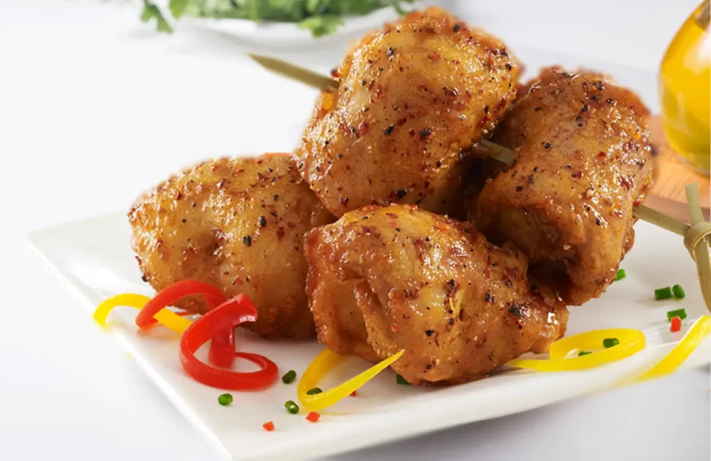 Spicy grilled chicken pieces with bold masala