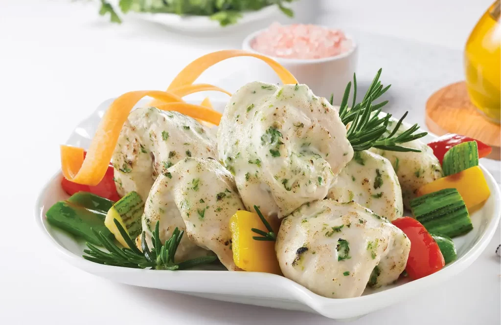 Spicy grilled chicken pieces with bold masala.